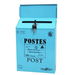 Wall Mounted Mailbox Suggestion Box Donation Box Newspaper Holder Box Letter Box For Office Outside House Yard Gate Color Blue. Available at Crazy Sales for $19.99