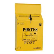 Detailed information about the product Wall Mounted Mailbox Suggestion Box Donation Box Newspaper Holder Box Letter Box For Office Outside House Yard Gate Color Yellow