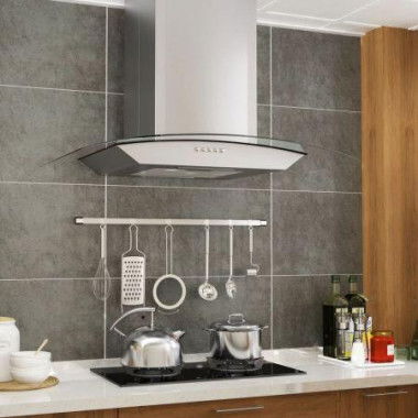 Wall-mounted Range Hood 60 Cm Stainless Steel 756 Cubic Meters/h LED.