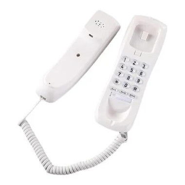 Wall Mounted Telephone Fixed Landline Wall Telephones Perfect for Home and Business Use Simple Caller Re-dial Function Telephone Energy Saving Telephone, White