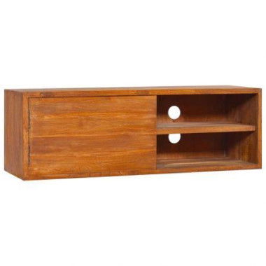 Wall-mounted TV Cabinet 90x30x30 Cm Solid Teak Wood