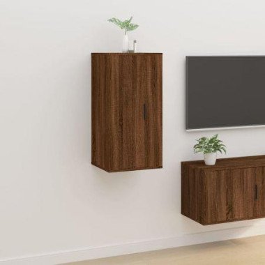 Wall-mounted TV Cabinet Brown Oak 40x34.5x80 Cm.