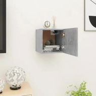 Detailed information about the product Wall Mounted TV Cabinet Concrete Grey 30.5x30x30 cm