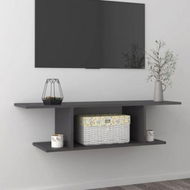 Detailed information about the product Wall-mounted TV Cabinet High Gloss Grey 103x30x26.5 Cm.