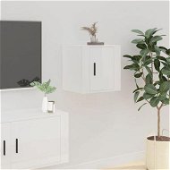 Detailed information about the product Wall-mounted TV Cabinet High Gloss White 40x34.5x40 Cm.