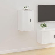 Detailed information about the product Wall-mounted TV Cabinet High Gloss White 40x34.5x60 Cm.