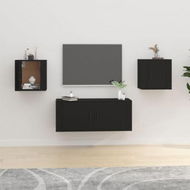 Detailed information about the product Wall-mounted TV Cabinets 2 Pcs Black 40x34.5x40 Cm.