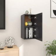 Detailed information about the product Wall Mounted TV Cabinets 2 pcs Grey 30.5x30x30 cm