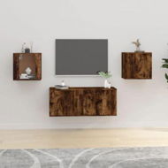 Detailed information about the product Wall-mounted TV Cabinets 2 Pcs Smoked Oak 40x34.5x40 Cm.