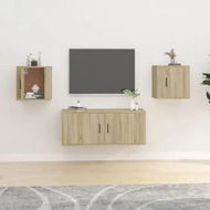 Detailed information about the product Wall Mounted TV Cabinets 2 pcs Sonoma Oak 40x34.5x40 cm