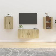 Detailed information about the product Wall-mounted TV Cabinets 2 Pcs Sonoma Oak 40x34.5x60 Cm.