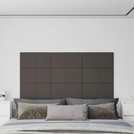 Detailed information about the product Wall Panels - 12 Pcs Dark Grey 60x30 Cm Fabric 2.16 M.