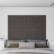 Detailed information about the product Wall Panels - 12 Pcs Dark Grey 90x30 Cm Fabric 3.24 M.