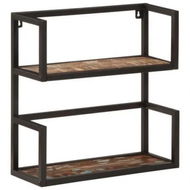 Detailed information about the product Wall Shelf 55x20x55 cm Solid Wood Reclaimed and Iron