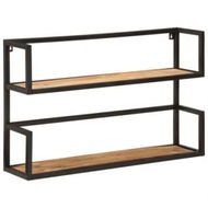 Detailed information about the product Wall Shelf 90x20x55 cm Solid Wood Mango and Iron