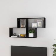 Detailed information about the product Wall Shelf Black 100x18x53 Cm Engineered Wood