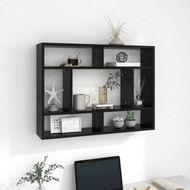 Detailed information about the product Wall Shelf Black 75x16x55 Cm Engineered Wood