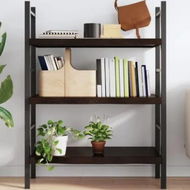 Detailed information about the product Wall Shelf Dark Brown 100x40x(2-6) cm Treated Solid Wood Oak