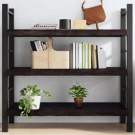 Detailed information about the product Wall Shelf Dark Brown 120x50x(2-6) cm Treated Solid Wood Oak