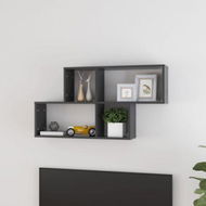 Detailed information about the product Wall Shelf Grey 100x18x53 Cm Engineered Wood