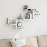 Detailed information about the product Wall Shelf White 104x15x49 cm Engineered Wood