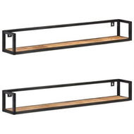 Detailed information about the product Wall Shelves 2 Pcs 120 Cm Rough Mango Wood