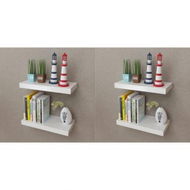 Detailed information about the product Wall Shelves 4 Pcs White 40 Cm