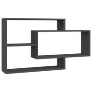 Detailed information about the product Wall Shelves Grey 104x20x58.5 Cm Chipboard.