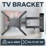Detailed information about the product Wall TV Stand Bracket Mount Television Mounting Holder Swivel Tilt Hanger Base Black Fits 23 to 55 Inches