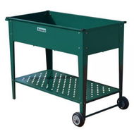 Detailed information about the product Wallaroo 108.5 X 50.5 X 80 Cm Galvanized Steel Garden Bed Cart Raised Planter Box - Green.