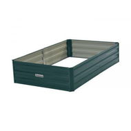 Detailed information about the product Wallaroo Garden Bed 150 X 90 X 30cm Galvanized Steel - Green