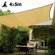 Detailed information about the product Wallaroo Rectangular Shade Sail - 4m X 5m - Sand
