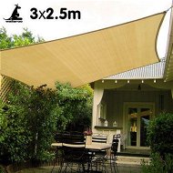 Detailed information about the product Wallaroo Rectangular Shade Sail 3 X 2.5m - Sand.