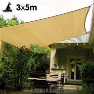 Detailed information about the product Wallaroo Rectangular Shade Sail 3m X 5m - Sand