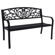 Detailed information about the product Wallaroo Steel Outdoor Garden Bench - Floral