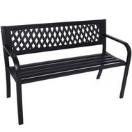 Detailed information about the product Wallaroo Steel Outdoor Garden Bench 2 To 3-Seater - Lattice