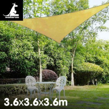 Wallaroo Triangular Sail 3.6 X 3.6 X 3.6m - Sand.