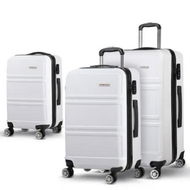 Detailed information about the product Wanderlite 20 24 28 Luggage with TSA Lock Spinner Travel Suitcase Carry On Hard Shell Luggage Case White