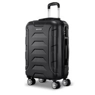 Detailed information about the product Wanderlite 20 Inch Luggage with Zipper Lock Travel Suitcase Carry On Hard Shell Luggage Case Black