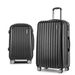 Wanderlite 20in 28in Luggage 2Set with Zipper Lock Carry On Hard Shell Travel Suitcase Luggage Case Black. Available at Crazy Sales for $114.95