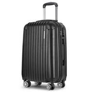 Detailed information about the product Wanderlite 24 Inch Luggage with TSA Lock Spinner Travel Suitcase Carry On Hard Shell Luggage Case Black