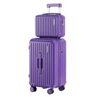 Detailed information about the product Wanderlite 2pcs Trunk Luggage Suitcase Travel Carry On TSA Lock 12 20 Purple