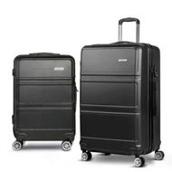 Detailed information about the product Wanderlite 2Set 20-28 Inch Luggage with TSA Lock Spinner Travel Suitcase Carry On Hard Shell Luggage Case Black