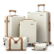Detailed information about the product Wanderlite 5pcs Luggage Suitcase Set Trolley Travel TSA Lightweight Hard Case