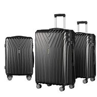 Detailed information about the product Wanderlite 75cm 3pc Luggage Trolley Suitcase Sets Travel TSA Hard Case Black