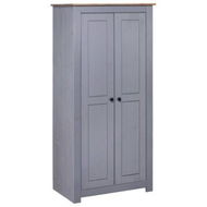 Detailed information about the product Wardrobe Gray 80x50x171.5 Cm Solid Pine Panama Range