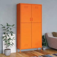 Detailed information about the product Wardrobe Orange 90x50x180 cm Steel