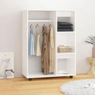 Detailed information about the product Wardrobe White 80x40x110 cm Engineered Wood