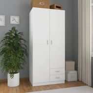 Detailed information about the product Wardrobe White 80x52x180 cm Chipboard