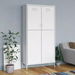 Wardrobe White 90x50x180 cm Steel. Available at Crazy Sales for $549.95